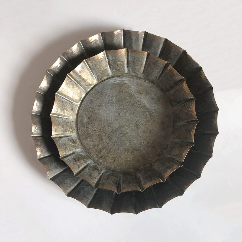 Oriental Hammered Iron Serving Plates