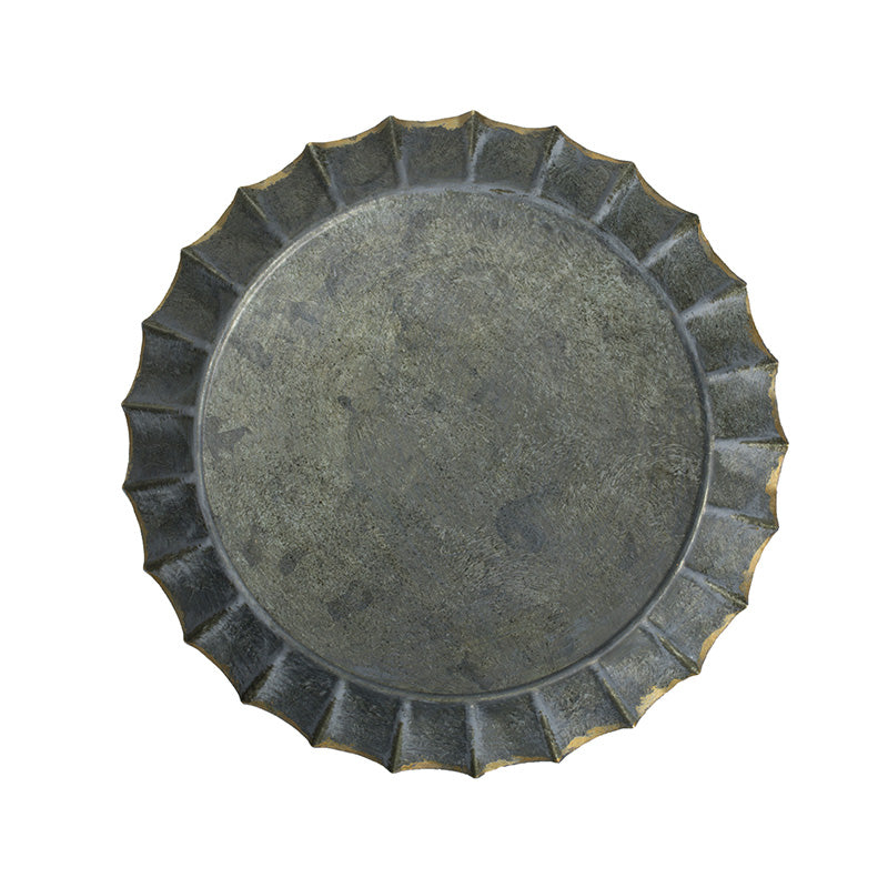 Oriental Hammered Iron Serving Plates