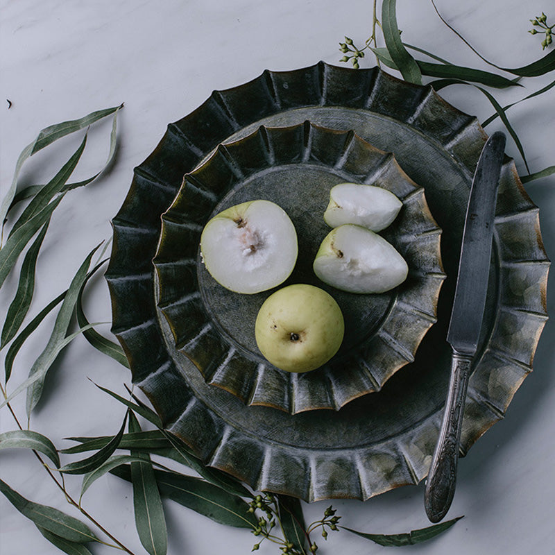 Oriental Hammered Iron Serving Plates