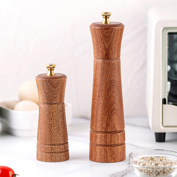 High Quality Kitchen Black White Wooden Salt and Pepper Mill Hand Crank Pepper  Grinder - China Pepper Grinder and Peppermill price