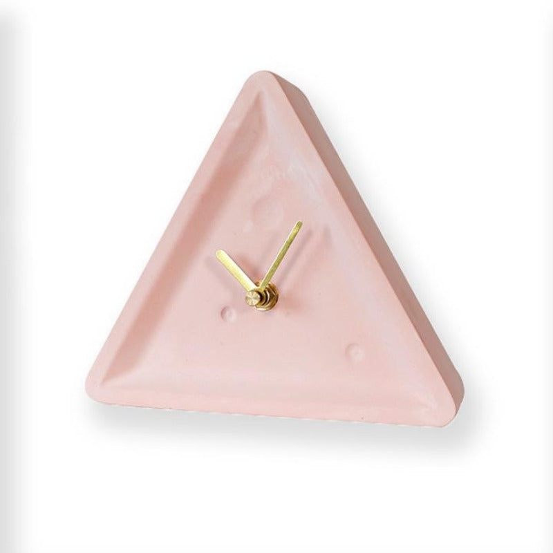 Bodil Triangle Cement Clock