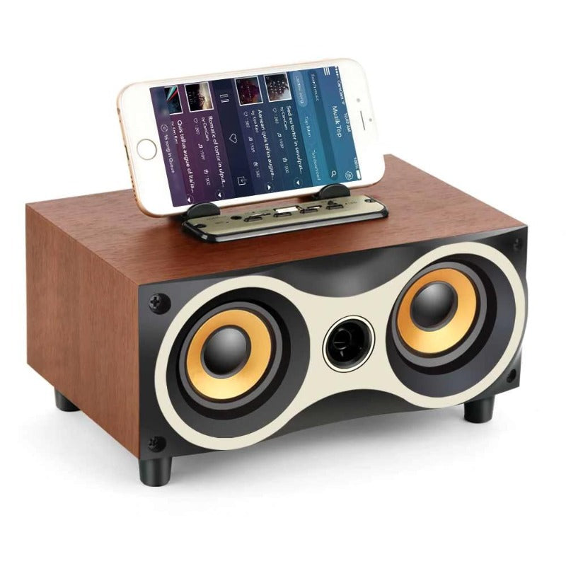 Owly Eye Wooden Bluetooth Speaker