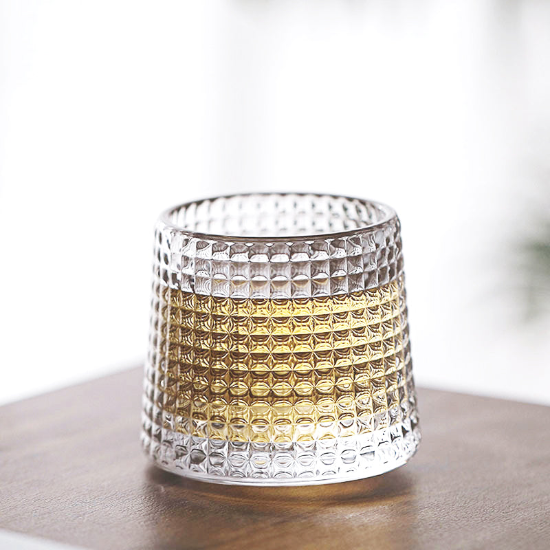 Rockie Checkered Old-Fashioned Glass