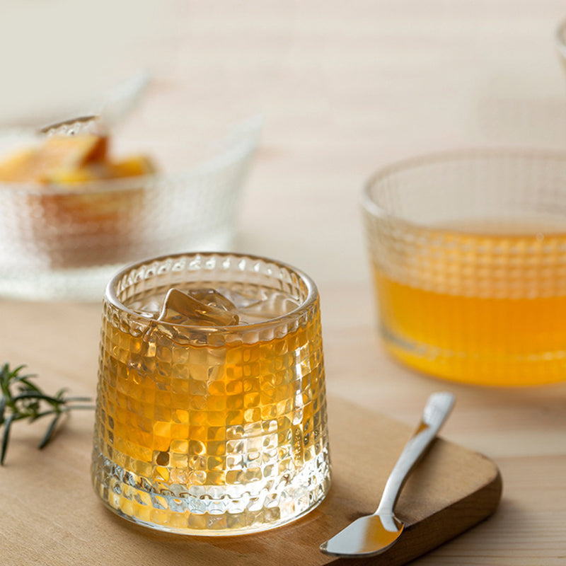 Rockie Checkered Old-Fashioned Glass