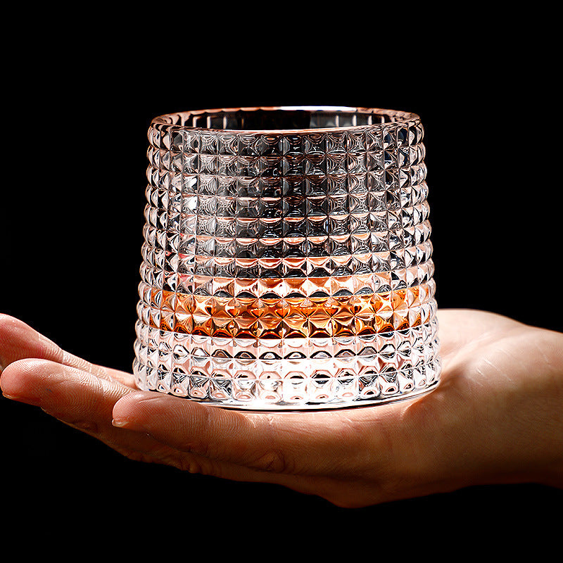 Rockie Checkered Old-Fashioned Glass