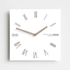 EMITDOOG White Quadrangle 15 Inch Wall Clock