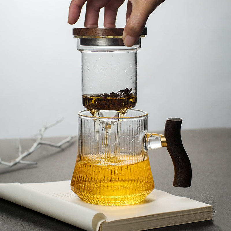 Rustic Ripple Teapot With Infuser