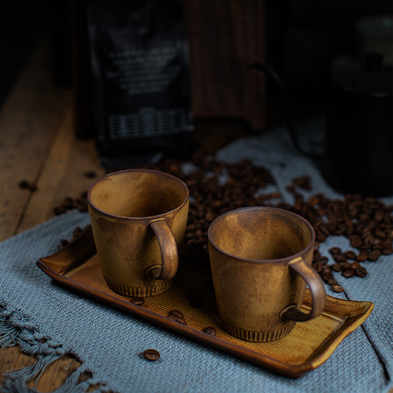 Rustic Stoneware Mug Set
