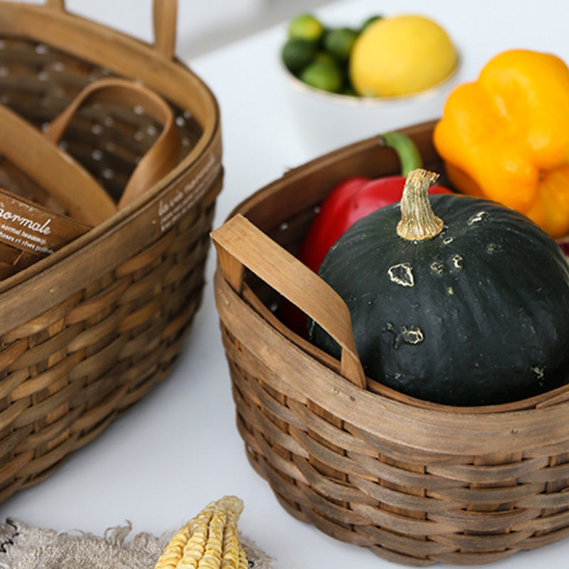 Sheli Wood Basket, Set of 3