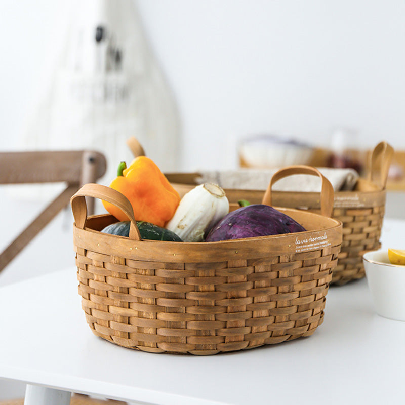 Sheli Wood Basket, Set of 3