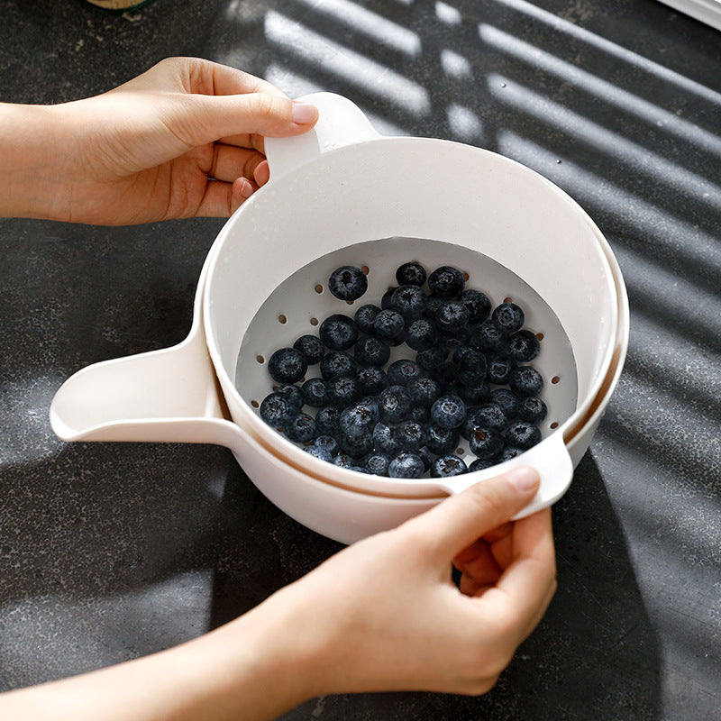 Shimoyama Recycled Bamboo Colander &amp; Pour Bowl Set