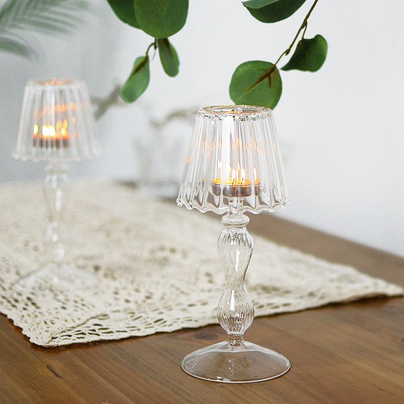 Sinlleg Glass Tealight Candle Holder