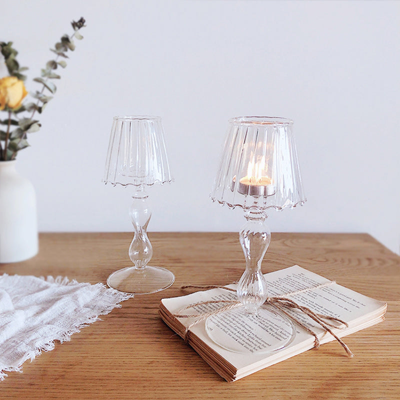 Sinlleg Glass Tealight Candle Holder