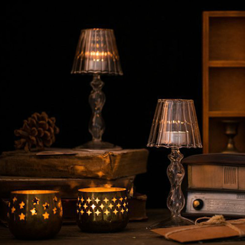 Sinlleg Glass Tealight Candle Holder