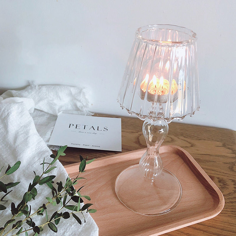 Sinlleg Glass Tealight Candle Holder