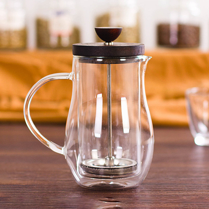 double wall borosilicate glass coffee pitcher/carafe