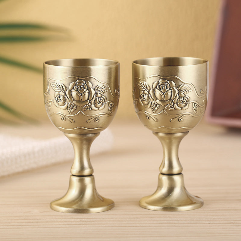 Vered ChicRose Brass Goblet