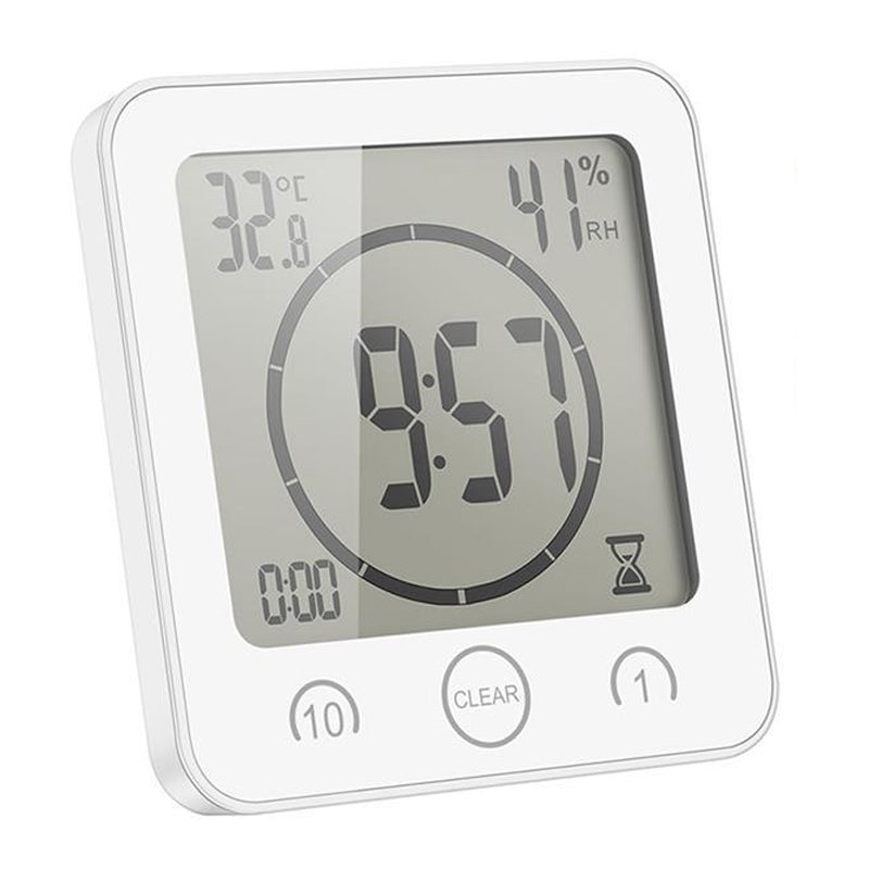 Waterproof Square LCD Digital Clock