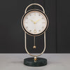 Tannis Armens Leather Pendulum Marble Clock