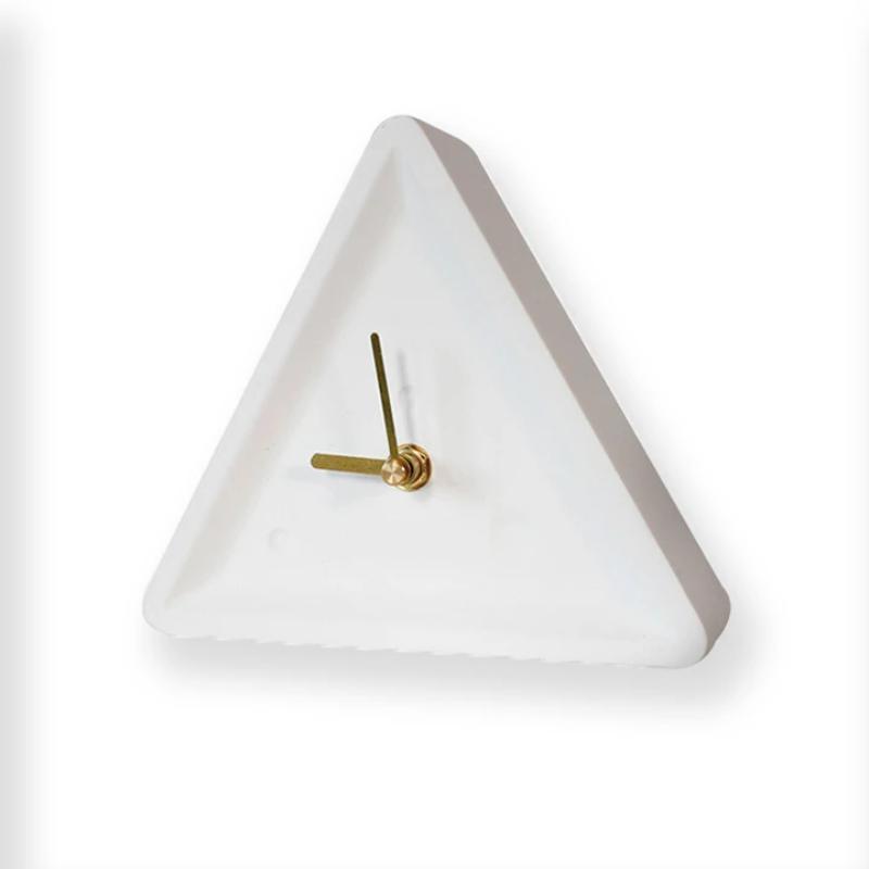 Bodil Triangle Cement Clock