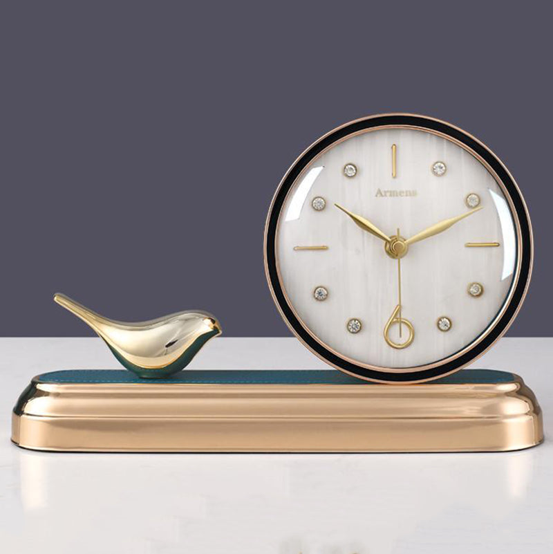 Tannis Armens Leather Bird Paradise Clock