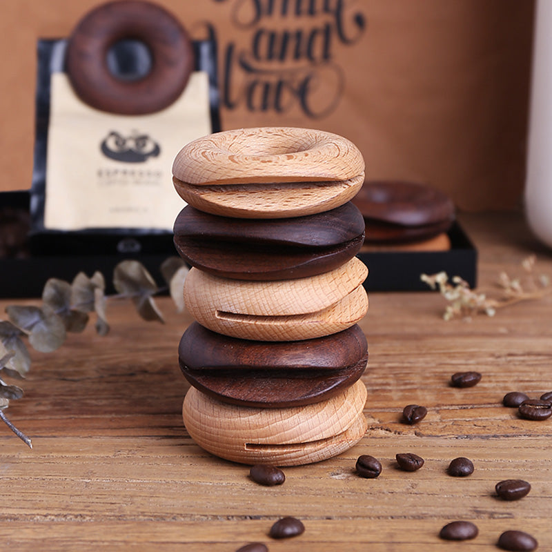 Wood Donut Sealing Clip, Set of 2