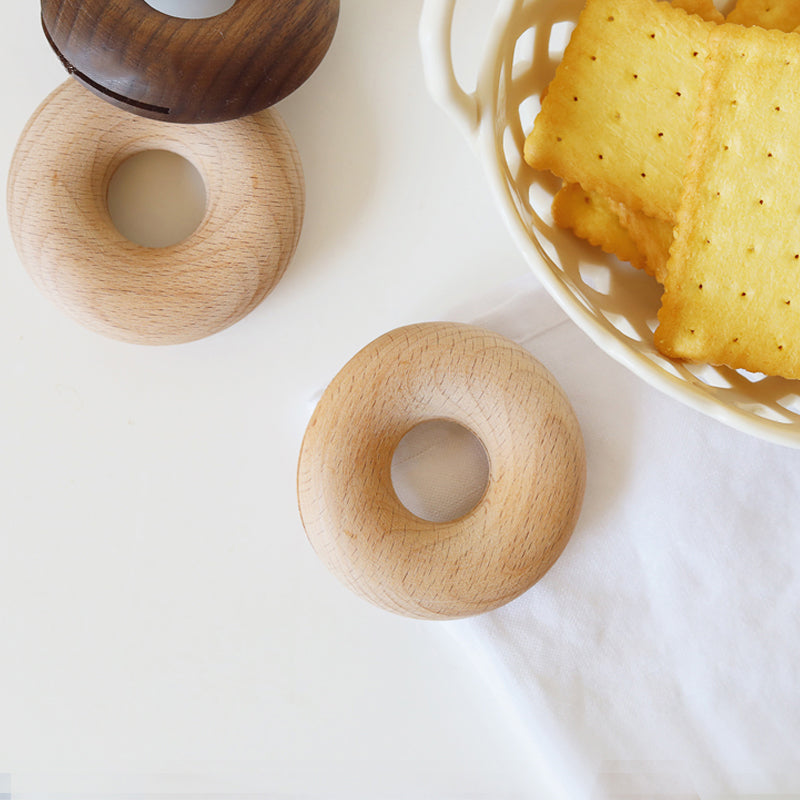 Wood Donut Sealing Clip, Set of 2