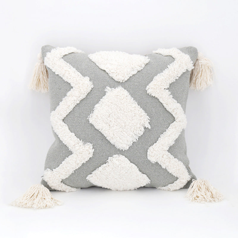Zig Tasseled Cushion Cover